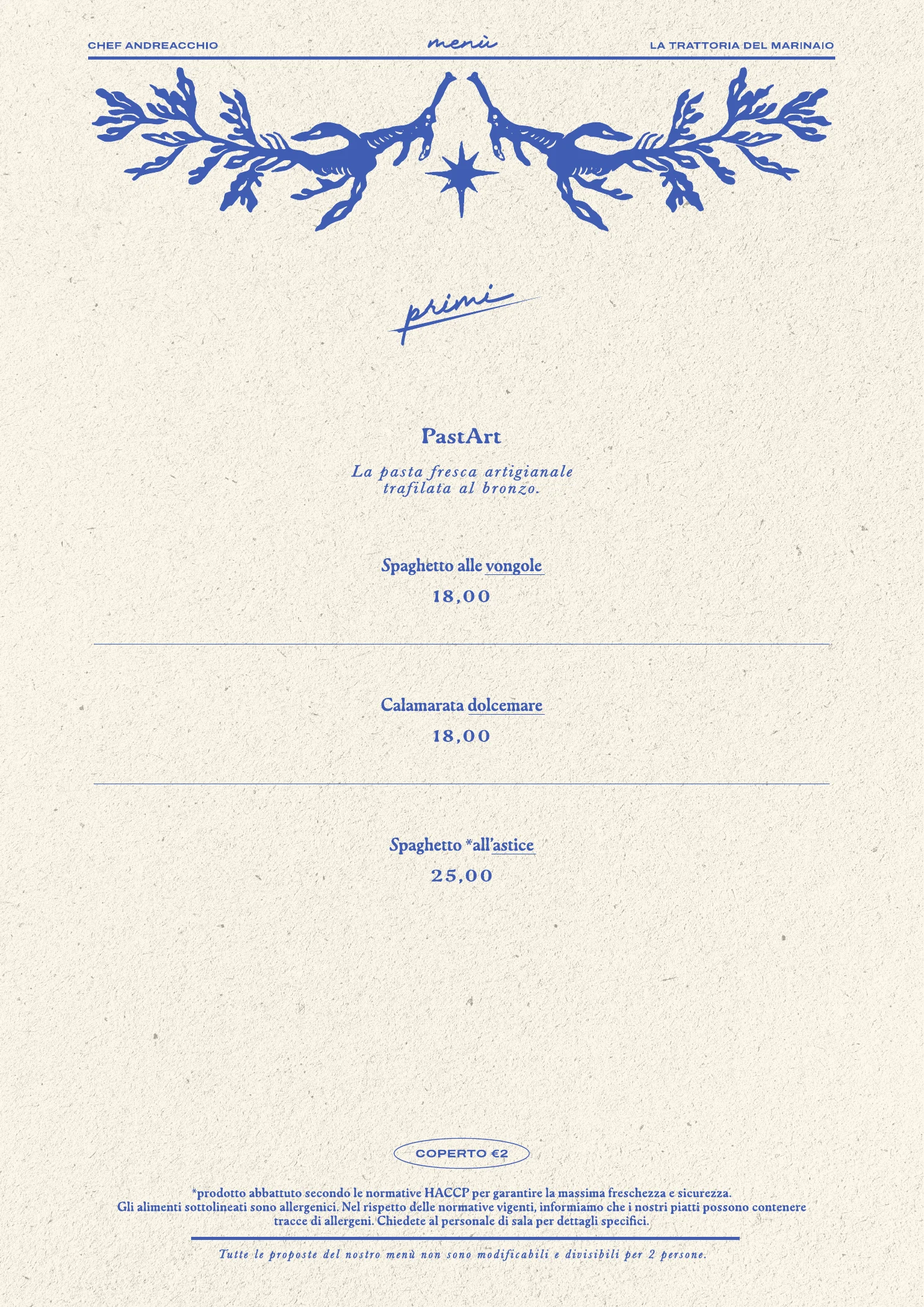 Menu del ristorante, pagina 4 di 12