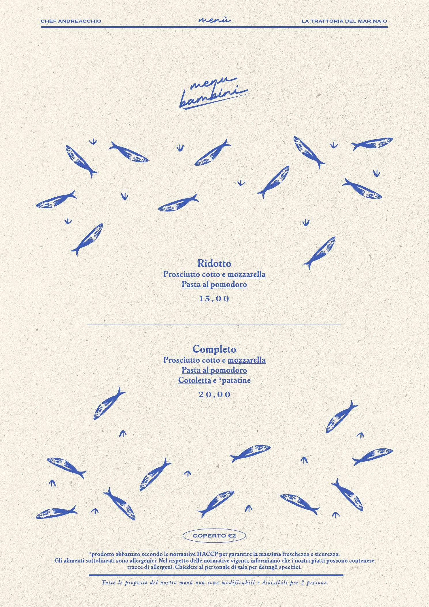 Menu del ristorante, pagina 6 di 12