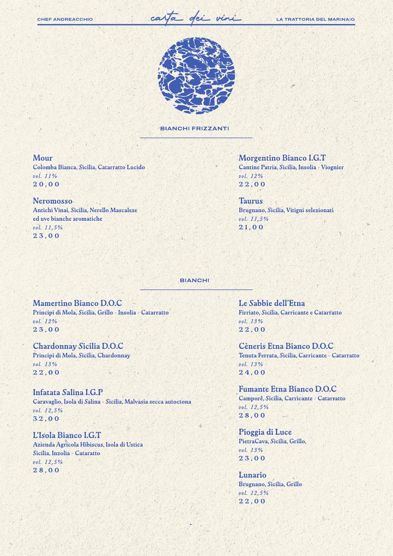 Menu del ristorante, pagina 10 di 12