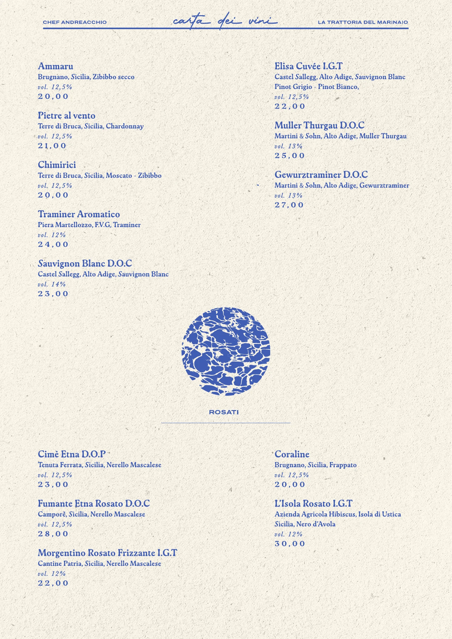 Menu del ristorante, pagina 11 di 12